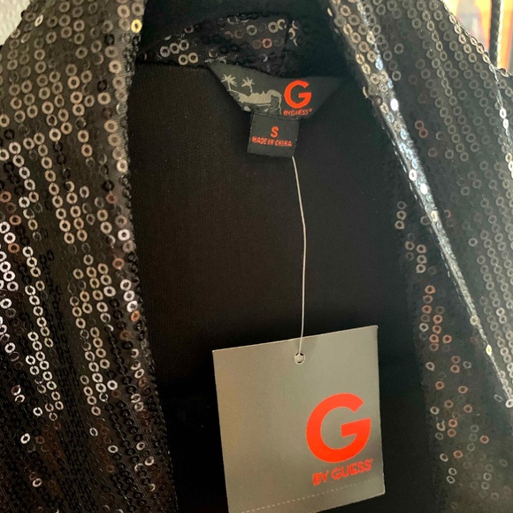 BLACK SEQUIN BLAZER - Picture 6 of 7